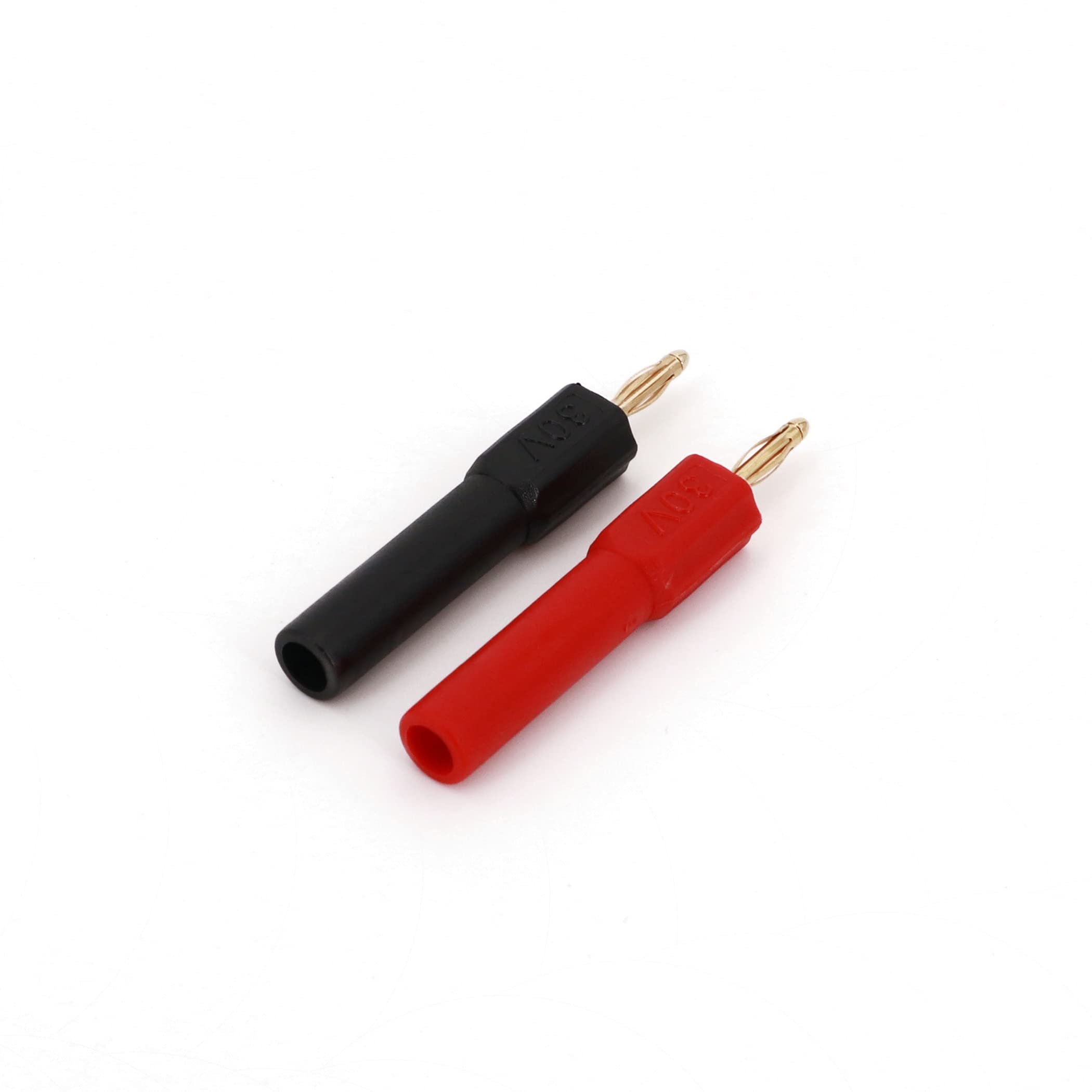 Nedis Lot de 2 Connecteurs Banane Or - Câble haute qualité