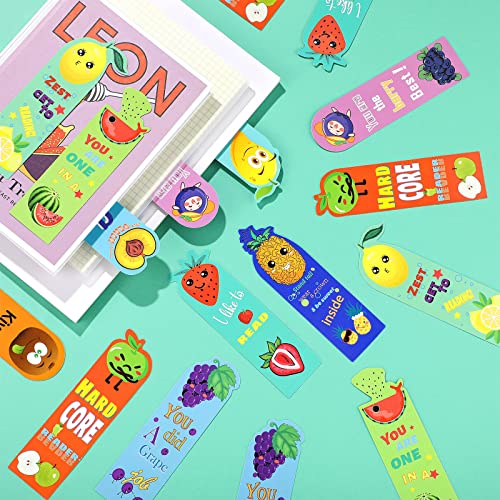 50 Pcs Scratch And Sniff Fruit Scented Bookmarks Classroom Bookmarks Kids Bookmarks Fun Bookmarks For School Students Girl Boys, 10 Styles #TOP6
