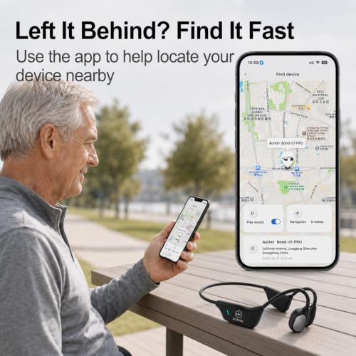 Image of Bone Conduction Hearing Amplifier for Seniors, Bluetooth with APP Control