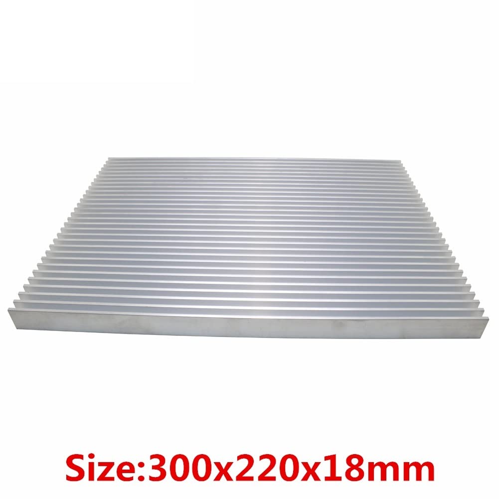 Dissipatore di calore fai da te Dissipatore di calore in alluminio 300x220x18mm Dissipatore di calore fai-da-te Grande radiatore Raffreddamento del dispositivo di raffreddamento for LED Chip elettroni