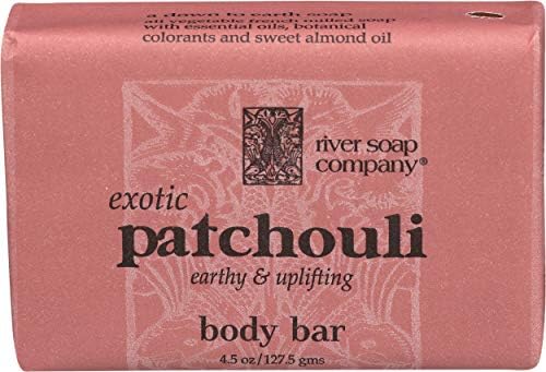 River Soap Company Bar Soap, Patchouli, 4.5 Ounce