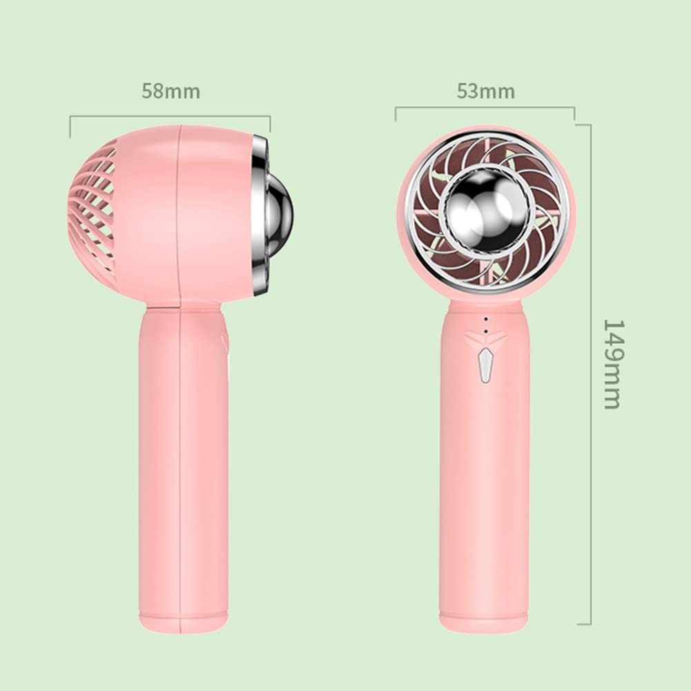 Mini ventilatore portatile USB ricaricabile, ventilatore portatile con tre velocità regolabili, ventilatore da esterno,Ventilatore portatile