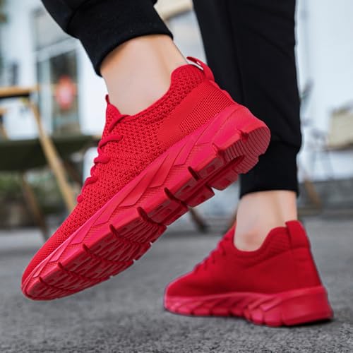 Image of YITUHIO Mens Running Shoes Fashion Sneakers Tennis Walking Shoes Lightweight Athletic Gym Workout Shoes
