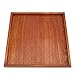 Plato cuadrado De madera maciza Bandeja de té Plato de madera Café Sushi Bocadillos Sirviendo la placa para Cafe Restaurant(30*30cm)