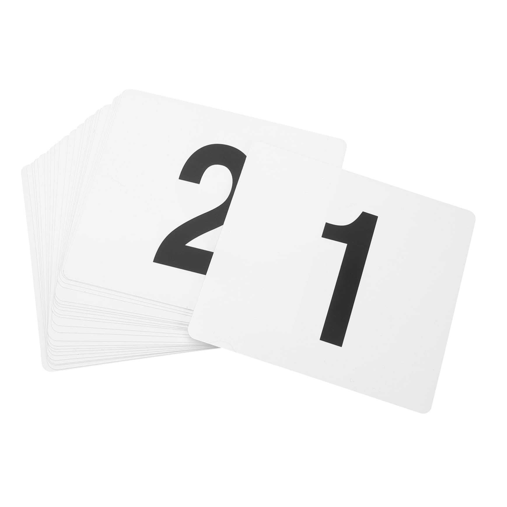 2 Sätze Tischkarten aus Doppelseitige Tischnummern für Hochzeiten Platzkarten für Veranstaltungen Wiederverwendbar und Leicht für Restaurants und Feiern