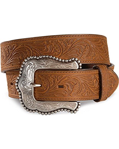 Tony Lama Women's Layla Leather Belt Brown 30
