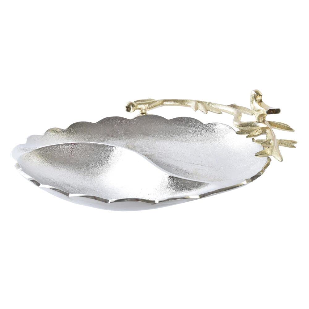 Centre de table contemporain DKD Home Decor or et argent pour embellir vos dîners de fête