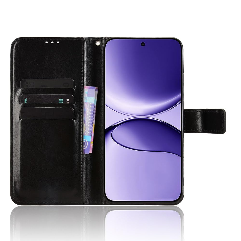 KIOTROUO Cover per Xiaomi Poco F7 Custodia Portafoglio, Flip Libro [Slot Schede] Premium Pelle PU Wallet Case con Porta Carte Slot, Magnetica, Funzione Supporto Case, Blu