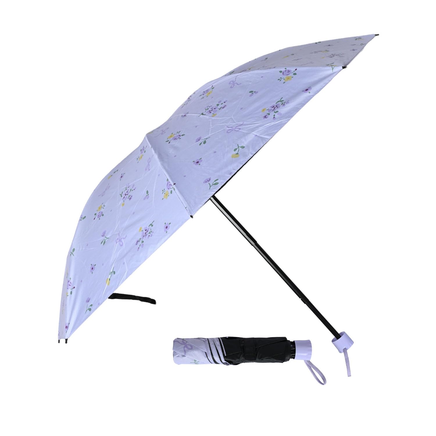 3 Fold Digital Printed Rain Sun & UV Rays Protective Umbrella UR-6445-6448-image-19