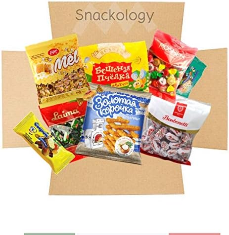 Deluxe Russian Snack Box (40 Count) | Huge Assortment from Russian, Poland, Hungary, Slovakia & more | Gift Care Package |