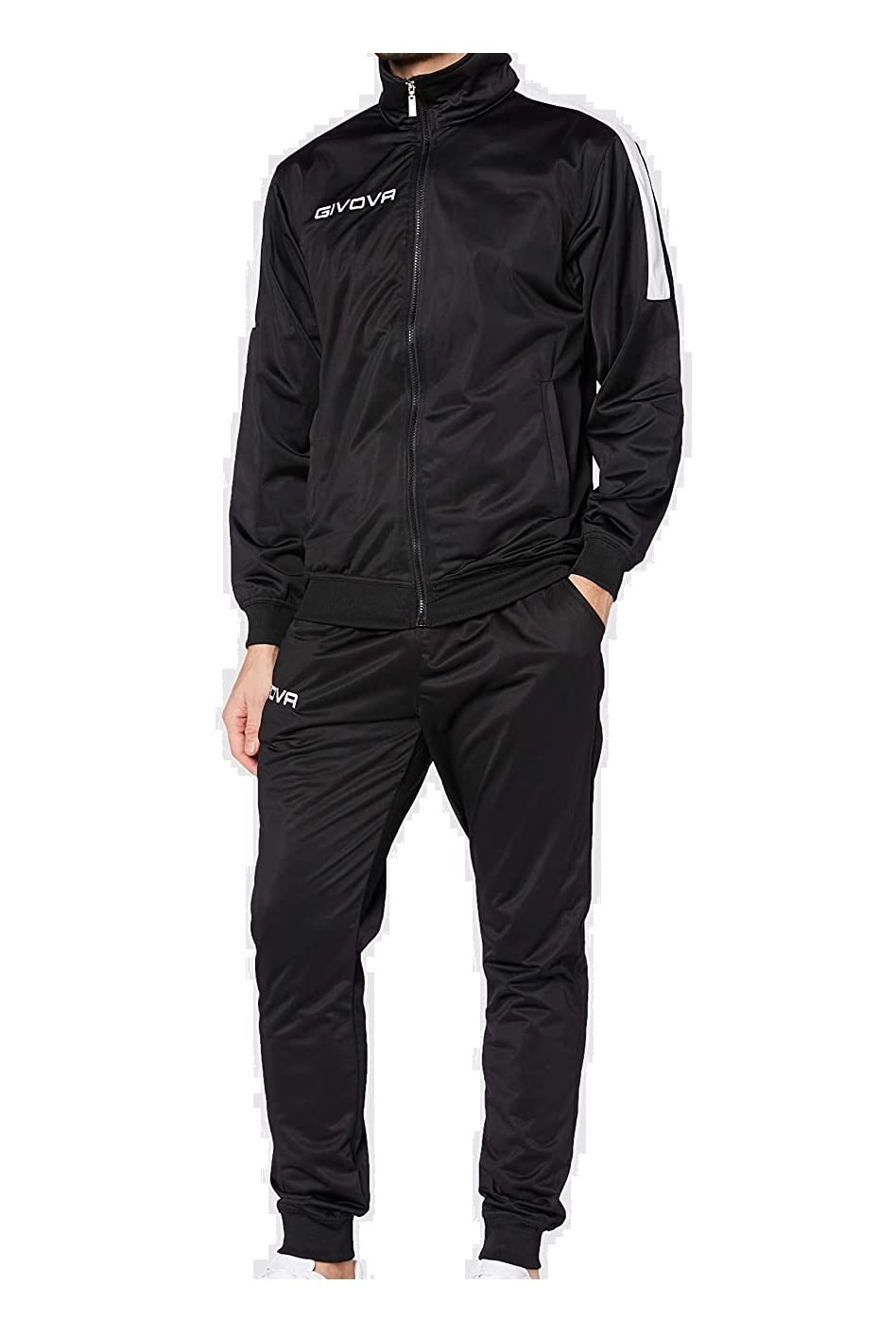 GIVOVA TRACKSUIT REVOLUTION TRIACETATO BLACK/WHITE Size S