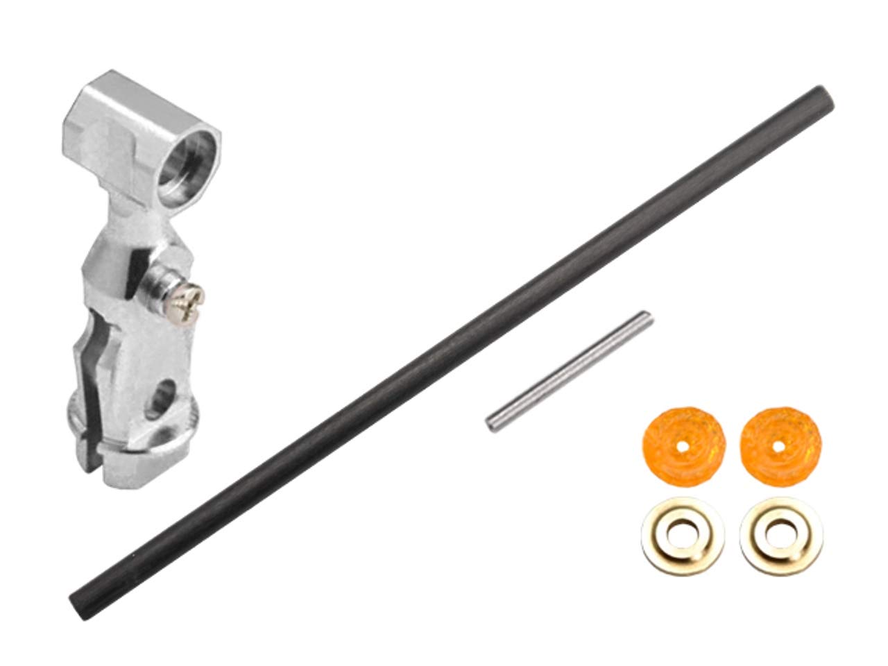 Microheli Aluminum Main Rotor Hub w/Carbon Shaft Set - ESKY 150X / Blade 70 S