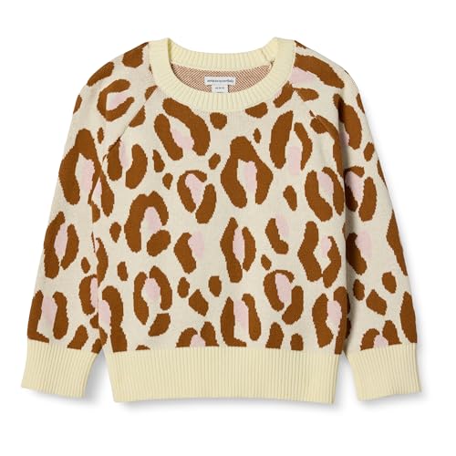 Image of Amazon Essentials Girls and Toddlers' Knitted Pullover Crewneck Sweater