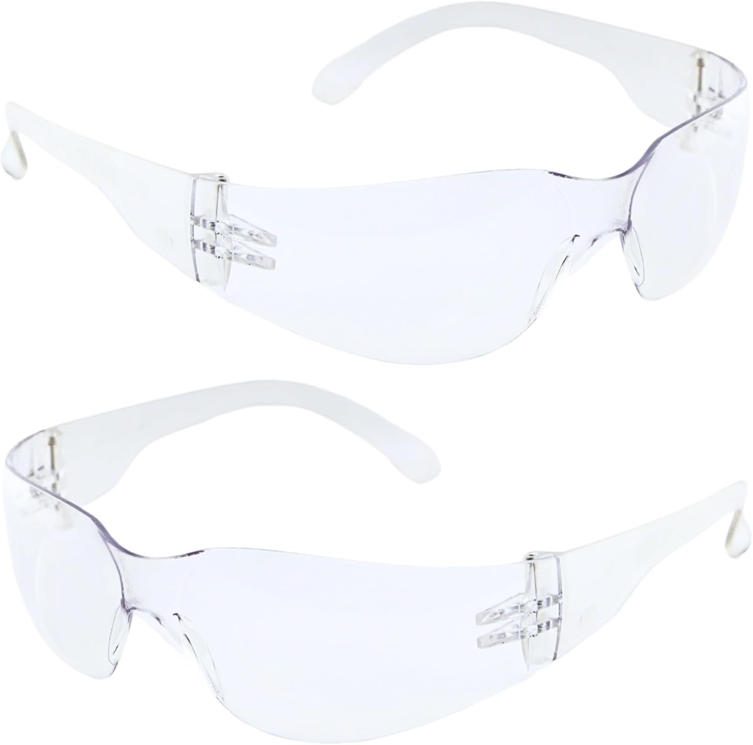 Clear Safety Glasses - Bulk 24 Pack - ANSI Z87.1 Impact Resistant Polycarbonate Lens - Protective Wrap Around Eyewear