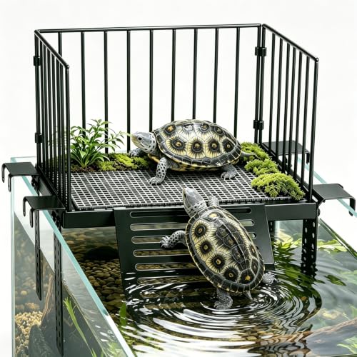 LEDXLIRBH Turtle Basking Platform with Ramp for 10-30 Gal Tank