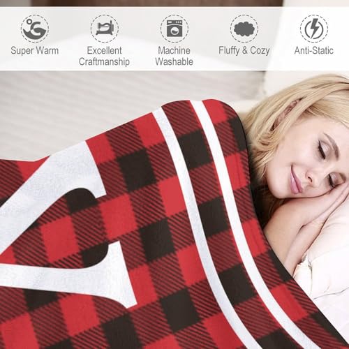 Couverture lettre initiale X monogramme 152x203cm douce pour lit et canapé