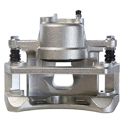 AutoShack Front Left Brake Caliper Assembly with Bracket Replacement for 2002-2007 Jeep Liberty 2.4L 2.8L 3.7L V6 4WD RWD Driver Side BC2744