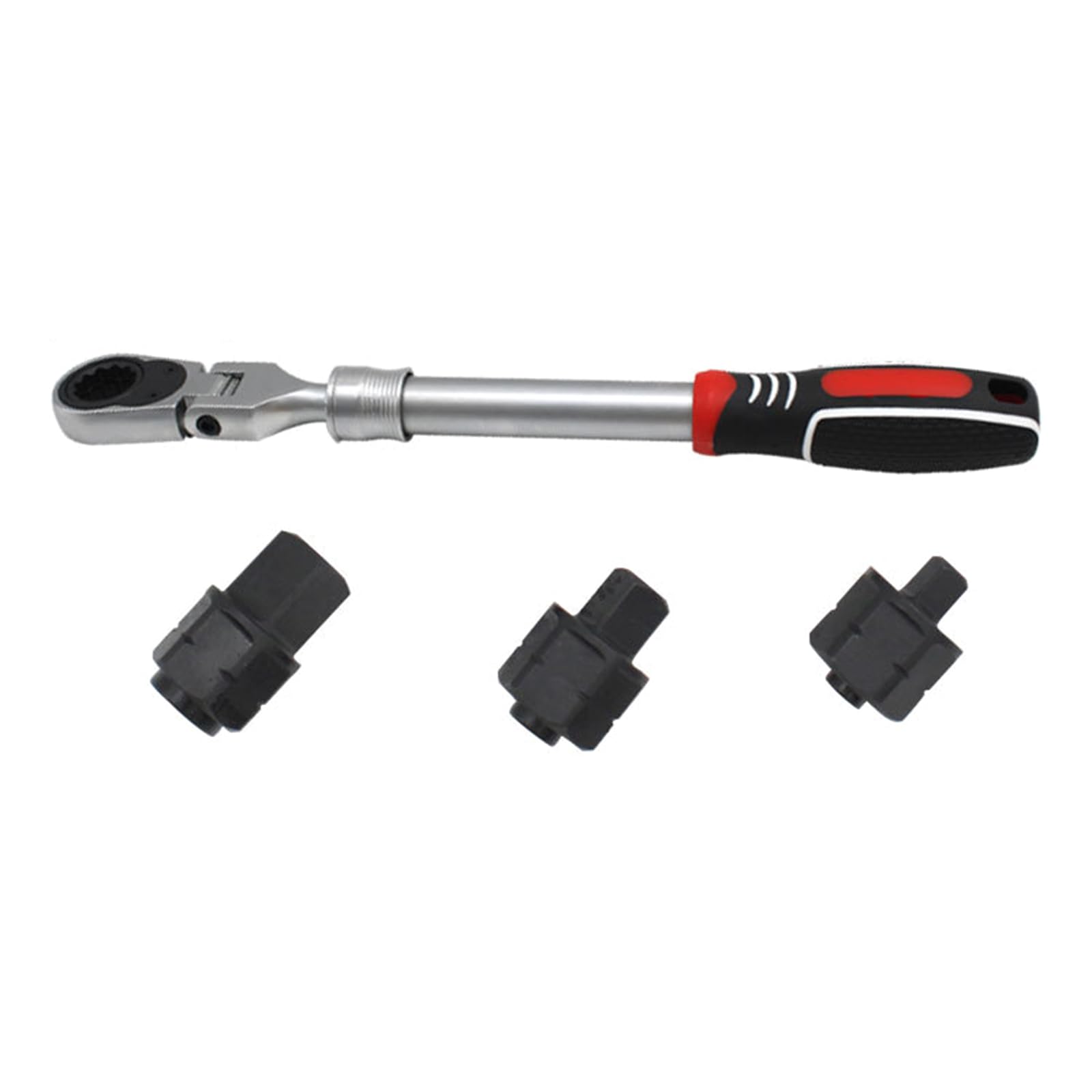 Hdoytxxm Ratchet Wrench Extendable Ratcheting Wrench Tool 100Nm Torques Capacity Steel Adjustable Wrench For Mechanics Professional Automotive