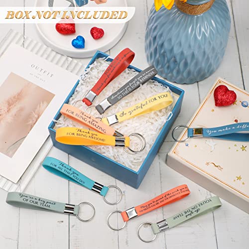 Nosiny 30 Pcs Thank You Keychain Gift Bulk Housekeeping Week Employee Inspirational Appreciation Gift for Coworker Team Staff4