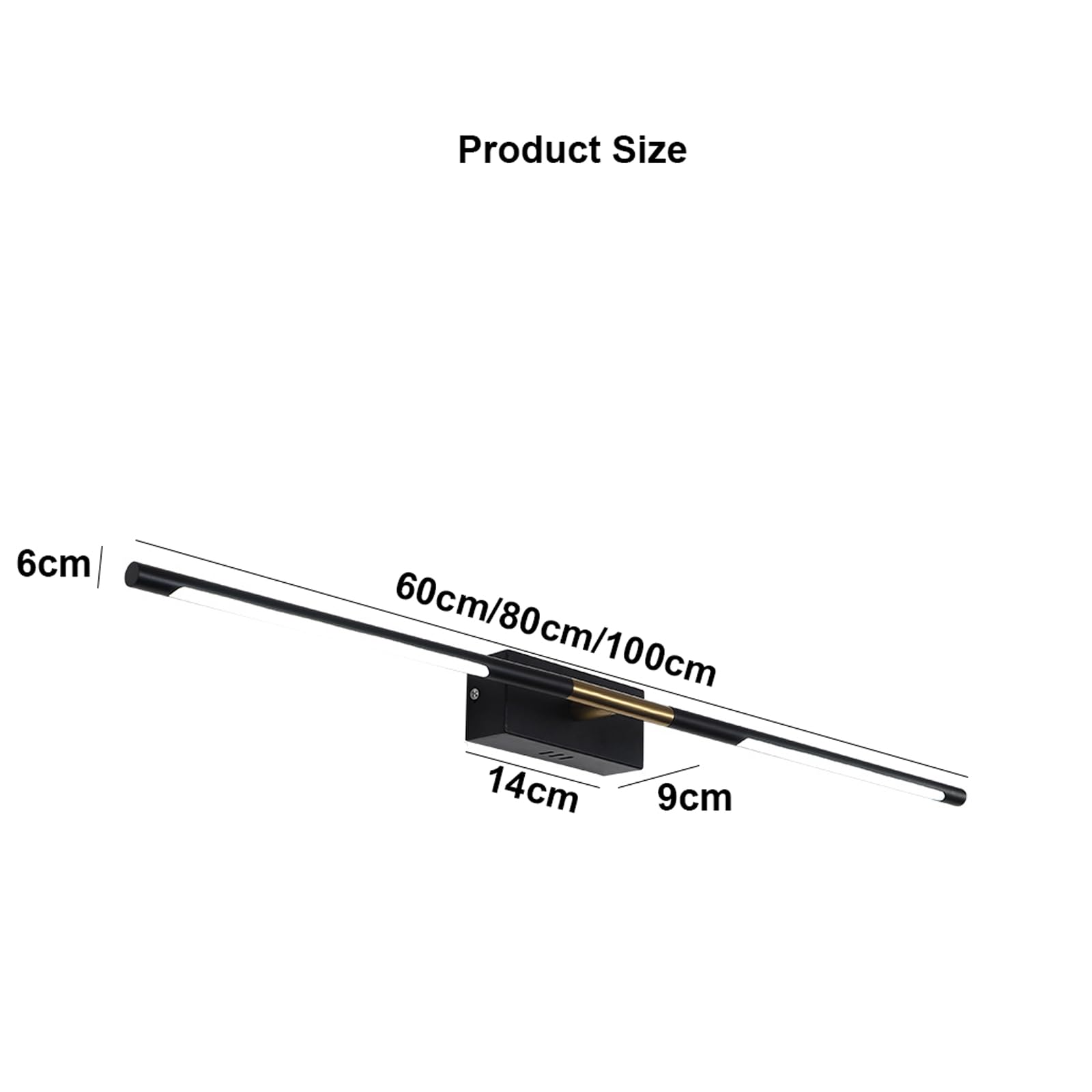 Lámpara de baño moderna sobre espejo, barra de luz de tocador posmoderna, aplique de baño LED simple nórdico, accesorios de iluminación, luces de imagen de 2800k para baño