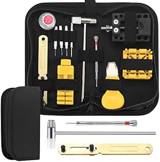 woshilaoDS Uhrenwerkzeug Set, Uhr Reparatur Werkzeug, Uhrmacherwerkzeug, Uhren Reparatur Werkzeug Uhrenreparaturset für Uhrenarmband Armbanduhren Reparatur Werkzeug