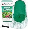 AlpineReach 2m x 20m Vogelnet Vogelbeschermingsnet Tuinnet Extra sterke Kit – Bescherm planten en fruitbomen tegen dieren en herten schermen bescherming groen – herbruikbaar met kabelbinders