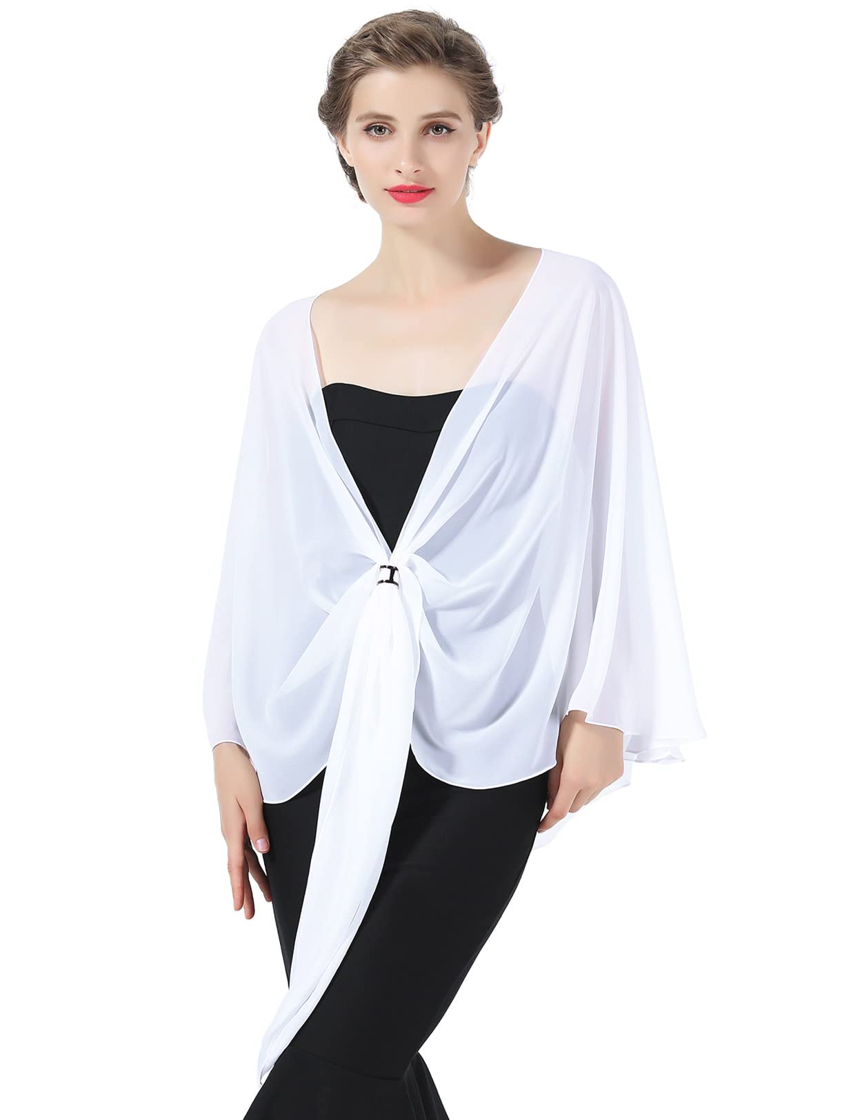 BEAUTELICATE Shawls Wraps Scarf Chiffon For Women Bridal Wedding Evening Dresses