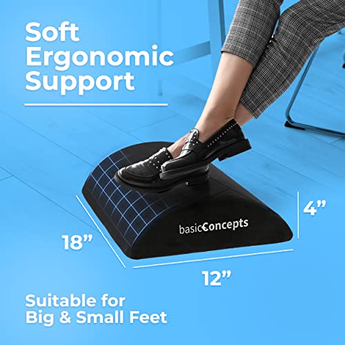 Foot-Rest-for-Under-Desk-at-Work-Soft-but-Firm-Ergonomic-Office-Desk-Foot-Rest-18-x-12-Under-Desk-Footrest-with-Washable-Cover-Desk-Foot-Stool-Work-from-Home-Accessories