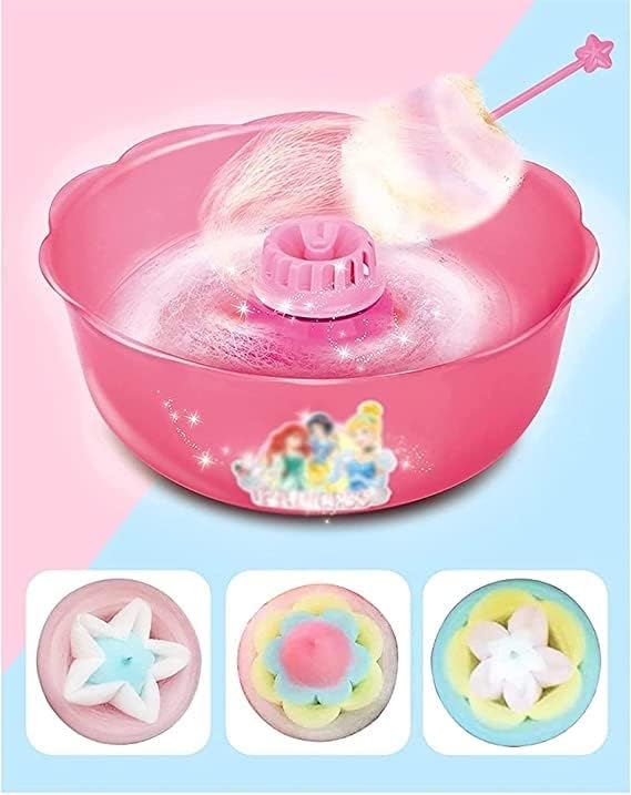 Mini Cotton Candy Machine, Cotton Candy Maker Machine,Pink Candy Floss Maker Set for Birthdays, Weddings, New Years, Family Party, Creative Gift
