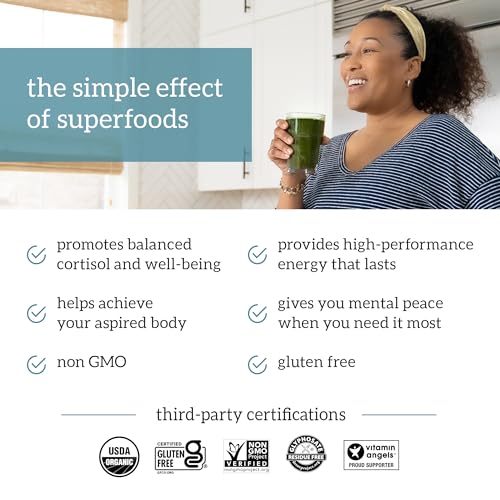 Organifi Green Juice - Powder Supplement with Organic Spirulina, Ashwagandha, and Chlorella - Helps Achieve Fitness Goals and Reduce Cortisol Levels, 30-Day Supply - Image 5