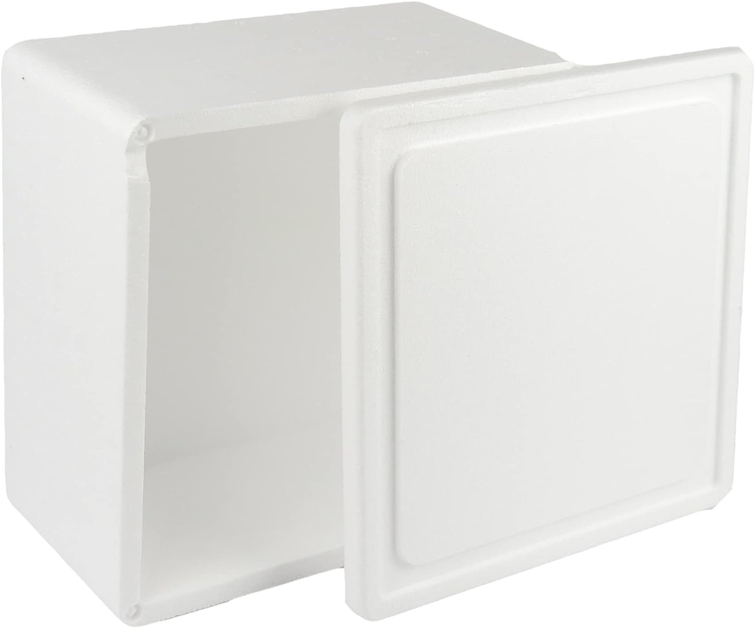 PZ 4 SCATOLA TERMICA BIANCA QUADRATA MISURE ESTERNE 35 X 35 CM+ COPERCHIO CASSA