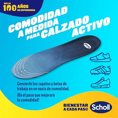 Miniatura 4 de Dr. Scholl S Plantillas Gelactiv Sport Para Hombre - Para Calzado Deportivo, Comodidad Todo El Día, Absorción De Impactos Y Elasticidad Con La Tecnología Gelwave - Talla 40-46,5
