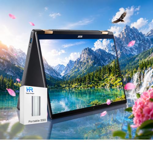 Image of Acer Chromebook Plus Spin 714 2-in-1 Convertible Laptop| 14 inch WUXGA Touchscreen| Intel Core Ultra 5 Beat i7-1165G7| 8GB RAM 256GB +128G SSD| 10Hour Battery| Backlit KB| Google AI Pro| School Gaming