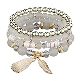 Generisch para colores elección apilable Anillos Bungee String Beaded Pulsera Multi Color Bridesmaid Accesorios para pulsera inoxidable Joyería, talla única, Plástico