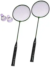 KIT BADMINTON COMPLETO COM 2 RAQUETES E 2 PETECAS JOGO COM BOLSA PARA TRANSPORTE
