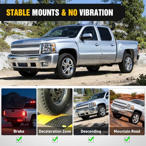 Image of Nilight Front Lower Hidden Bumper Mounting Brackets for 22inch Single Row LED Light Bar Compatible with 2007-2013 Chevy Silverado 1500 and 2007-2010 Silverado 2500 3500 HD