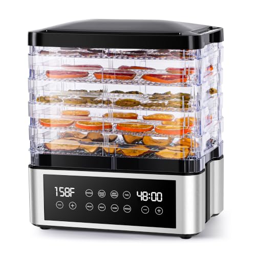 Compact 5-Tray One-Touch Preset Dehydrator