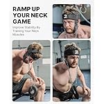 DMoose Fitness Neck Harness for Weight Lifting - Soft Padded Head & Chin Strap with 30" Heavy Duty Steel Chain - Neck Exerciser, Trainer & Strengthener to Support Injury Recovery and Intense Workouts - Image 2