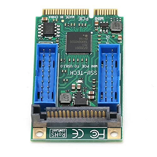 Scheda di Espansione Anteriore da Mini PCI˜E a USB3.0 Modulo di da Mini a USB3.0 per Doppio Pin linux