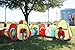 JOYIN 8 in 1 Pop-up Play Tent Tunnel Including 4 Kids Play Tunnels, 2 Cubic Tents and 2 Triangle Tents Perfect for Ball Pit Playing