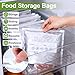 Reusable Aluminum Foil Sealable Storage Bags,2026 New Resealable Vacuum Zipper Pouches for Food,Thicken Foil Sealable Bags with Label and Zip Lock(30PCS, 3 Size)