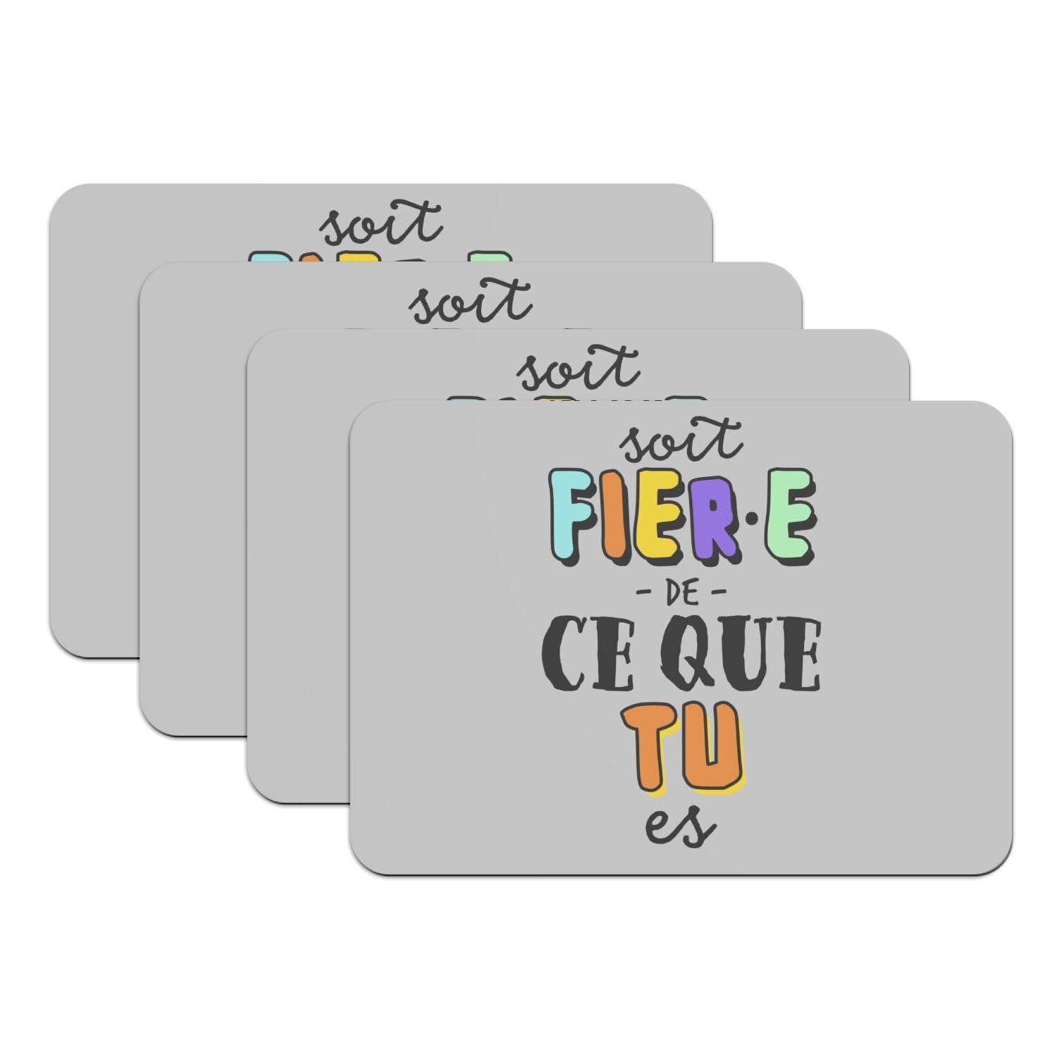 Sets de table gris Gay Lesbien pour afficher votre fierté