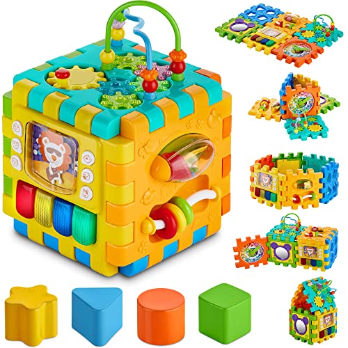 Toysical Baby Activity Cube 6in1 MultiAssembly Activity Square for