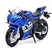 Modèle à L'échelle 1:18 Échelle pour S-uzuki GSX-R1000 Alliage Moto Sport Moto Modèle De Moto Funkable Toy-absorpant Toy Cadeaux Jouet Cadeau (Color : Blue)