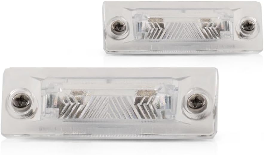 CarLights360 For Volkswagen Jetta Sedan 2005-2010/Passat Wagon 2001-2005/Passat 2007-2008 License Lamp Assembly Driver and Passenger Side Pair | VW2870106 | 3B5 998 026 A