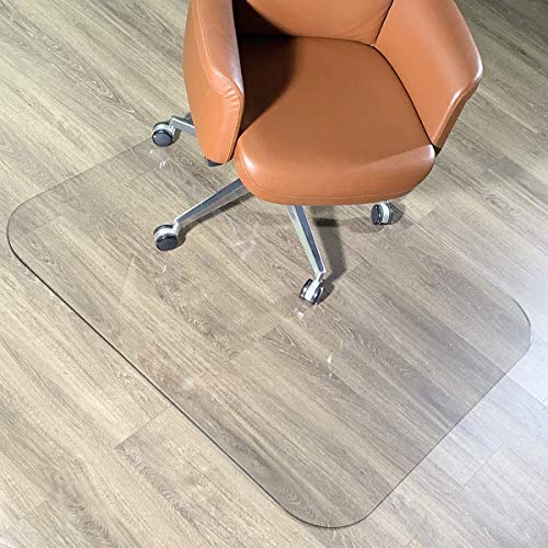 YINN - Alfombrilla transparente para silla para suelos de moqueta, azulejos, PVC esmerilado, protector de suelo de madera dura, antiarañazos, alfombrilla antideslizante para suelo