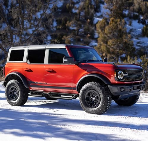 Image of COMNOVA Two-Stairs Running Boards for 2021-2026 Ford Bronco 4 Door SUV