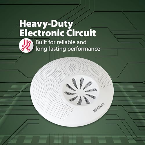 Image of Havells Grey Star Ding Dong Electronic Door Bell, White