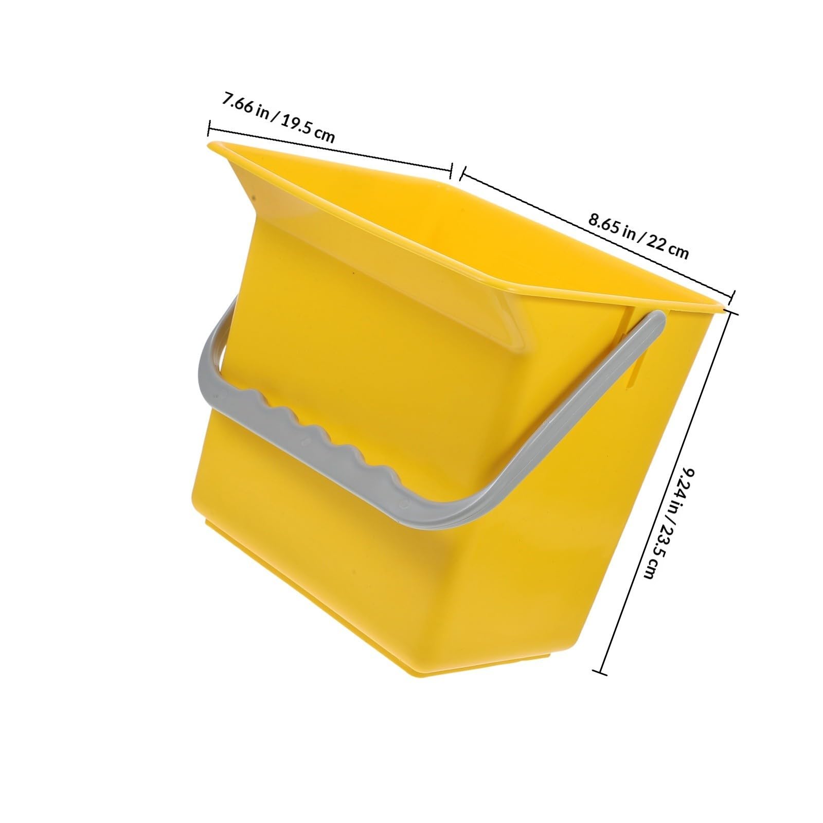 Alasum Secchio per Pulizie lungo Termine e Scala Graduata con Manico di Plastica da 2 Resistente alla Deformazione per Uso in Uffici e Scuole