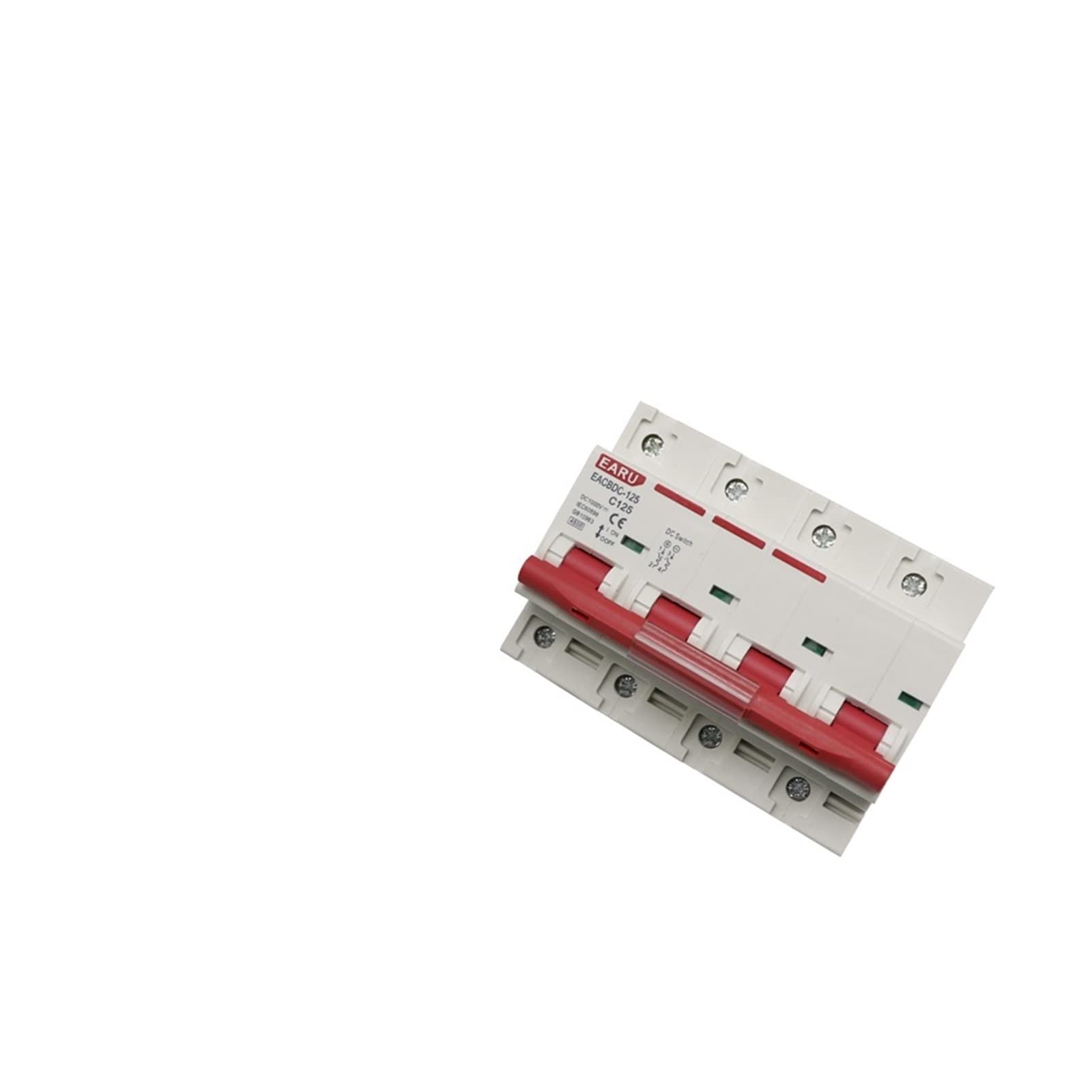 LHNBGTUIW DC 1000V 4P Solar Mini Circuit Breaker Overload Protection Switch 6A 16A 20A 25A 32A 50A 63A 80A 100A 125A Photovoltaic PV MCB(80a)